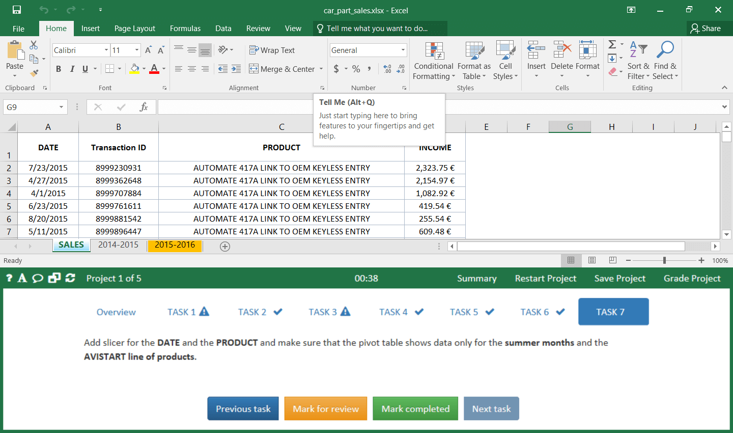 mos excel 2019 expert